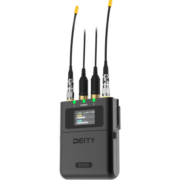 Deity Microphones Theos D2RX Digital Camera-Mount Wireless Microphone Receiver (US: 550 to 960 MHz)